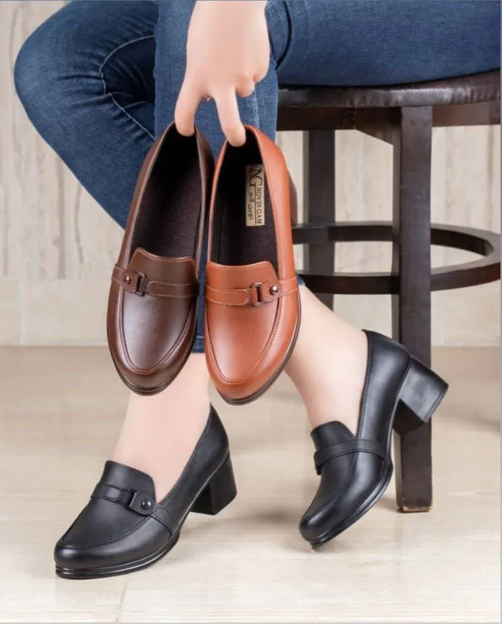 کفش جدید زنانه/دخترانه مدل هانا سایزبندی ۳۷ تا ۴۰ در دو رنگ عسلی و مشکی