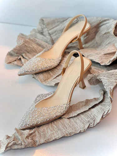 کفش مجلسی زنانه/دخترانه زارا مرواریدی پاشنه ۶ سانت با کیفیت و ضمانت سایزبندی ۳۶ تا ۴۱