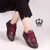 ونس دکمه ای کشی زنانه/دخترانه جنس رویه چرم زیره لژکشی راحت سبک و راحت طبی و شیک سایزبندی ۳۷ تا ۴۱