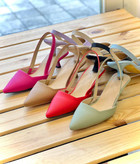 کفش مجلسی زنانه/دخترانه زارا جنس چرم پاشنه ۳ سانت کیفیت عالی و درجه یک سایزبندی ۳۶ تا ۴۱ قالب استاندارد رنگبندی مداد رنگی