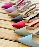 کفش مجلسی زنانه/دخترانه زارا جنس چرم پاشنه ۳ سانت کیفیت عالی و درجه یک سایزبندی ۳۶ تا ۴۱ قالب استاندارد رنگبندی مداد رنگی