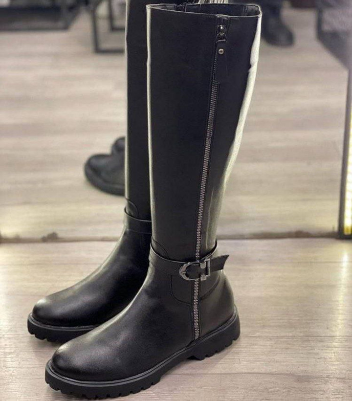 بوت بلند جدید زنانه/دخترانه بغل زیپ کیفیت عالی بسیار شیک و خوشپا و راحت سایز۳۶ تا ۴۰