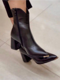 بوت جدید زنانه/دخترانه بسیار شیک و خوشپا و راحت پاشنه ۷ سانت کیفیت در حد ترک سایزبندی ۳۷ تا ۴۰