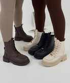 بوت زنانه/دخترانه رویه چرم حوله ای زیره پیو سایزبندی ۳۷ تا ۴۰ قالب استاندارد کیفیت بسیار عالی بسیار سبک و راحت