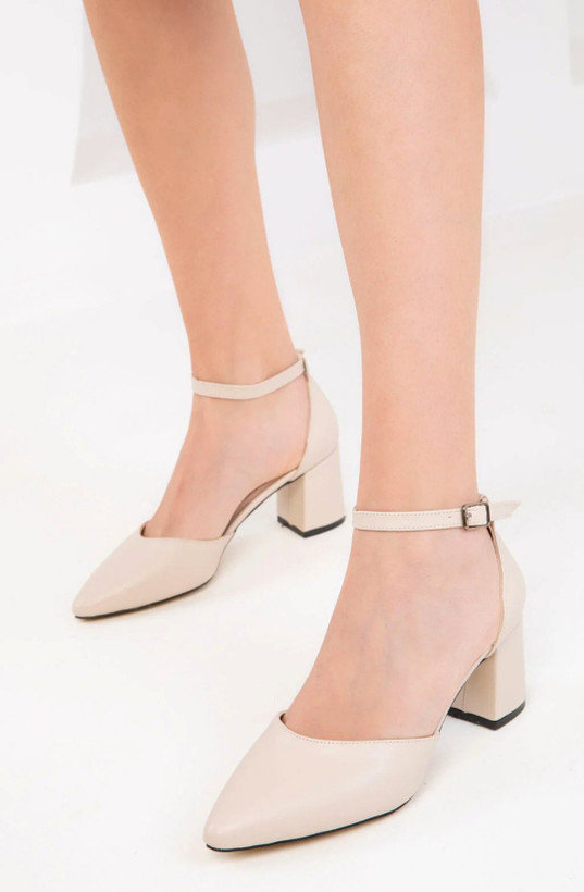 کفش مجلسی و کلاسیک زنانه/دخترانه مدل لیزا پاشنه ۵ سانت سایزبندی ۳۷ تا ۴۱ جنس چرم کیفیت عالی