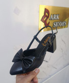 کفش مجلسی زنانه/دخترانه مدل ماهلین سایزبندی ۳۷ تا ۴۱ پاشنه ۵ سانت زیره کار Pu نرم مناسب روزمره و مجالس قالب کار ترک