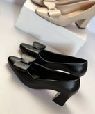 کفش مجلسی زنانه/دخترانه مدل پاشیک رویه چرم بیاله واکس خور زیره دلتا 7 سانت کیفیت عالی و جدید سایزبندی 38 تا 41 پاخوری شیک