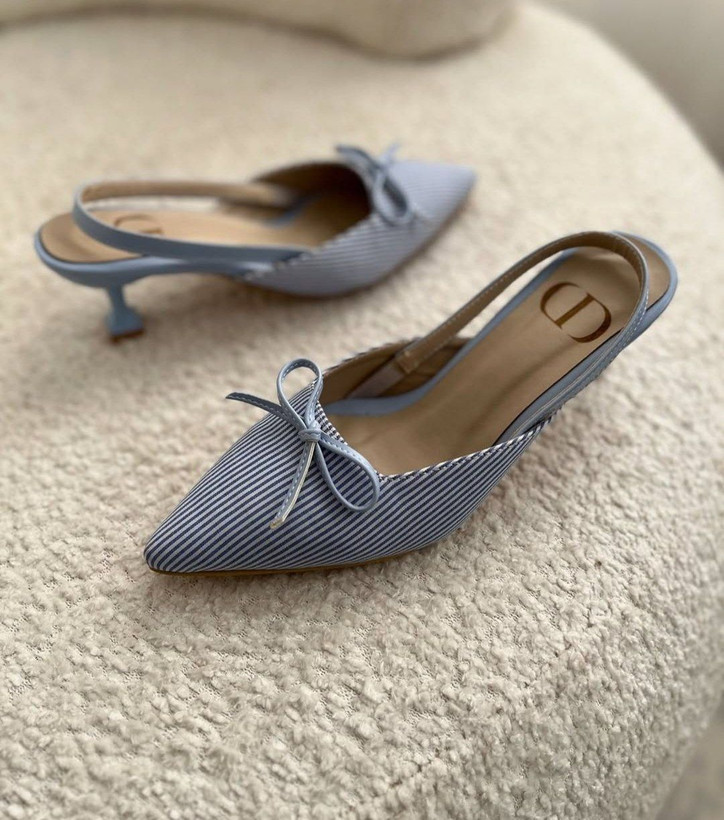 کفش مجلسی راه راه جدید زنانه/دخترانه با کیفیت عالی پاشنه ۵ سانت سایزبندی ۳۷ تا ۴۰ بسیااار خوشگل و کیوت