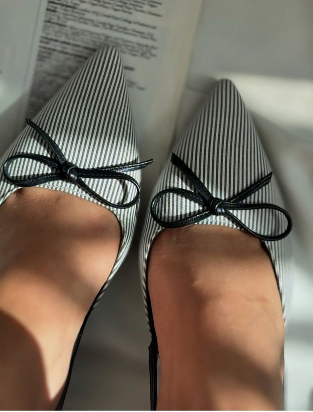 کفش مجلسی راه راه جدید زنانه/دخترانه با کیفیت عالی پاشنه ۵ سانت سایزبندی ۳۷ تا ۴۰ بسیااار خوشگل و کیوت