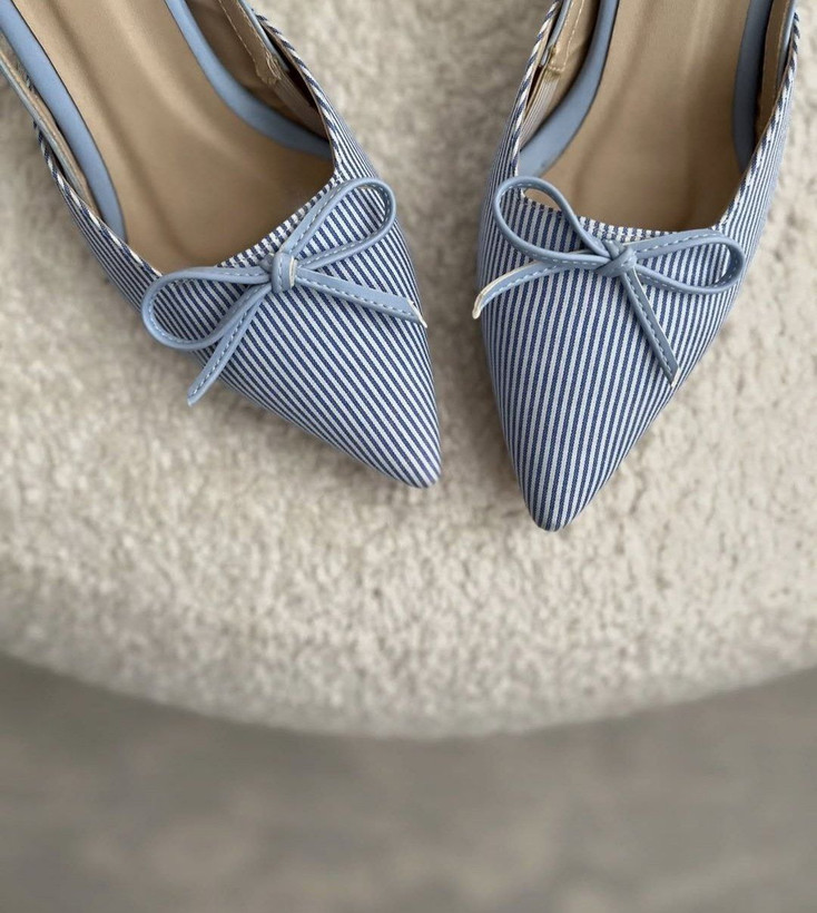 کفش مجلسی راه راه جدید زنانه/دخترانه با کیفیت عالی پاشنه ۵ سانت سایزبندی ۳۷ تا ۴۰ بسیااار خوشگل و کیوت