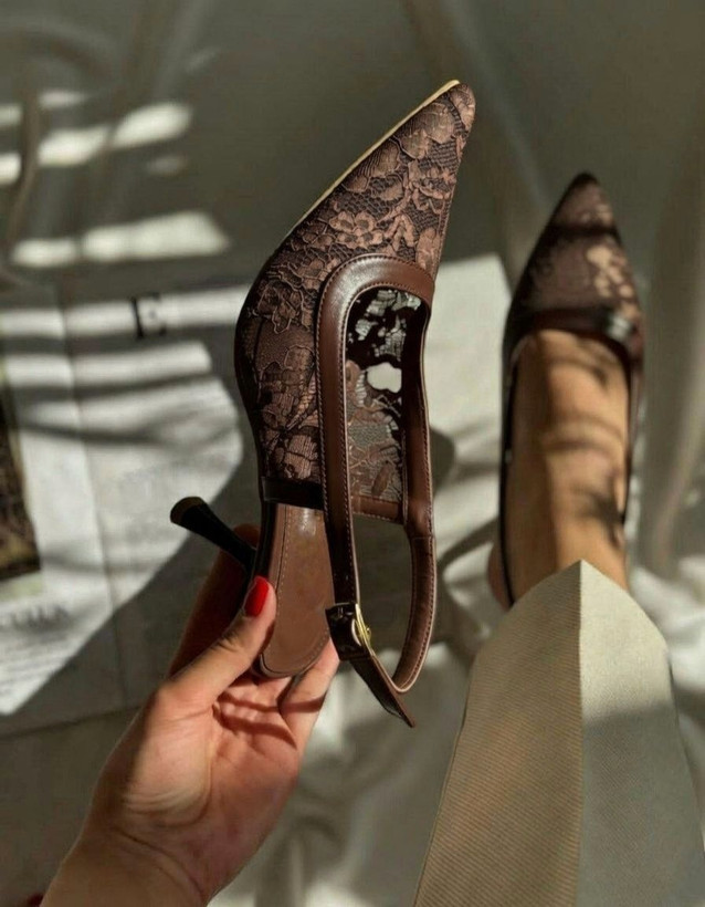 کفش مجلسی گیپوری/دانتل زنانه دخترانه بسیار جدید زیره دافوس کیفیت عالی سایزبندی ۳۷ تا ۴۰