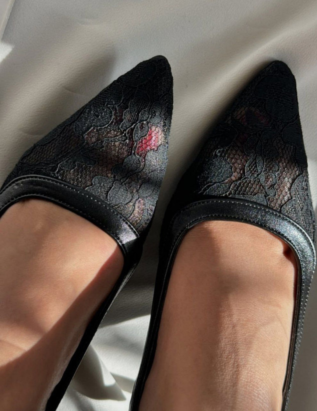 کفش مجلسی گیپوری/دانتل زنانه دخترانه بسیار جدید زیره دافوس کیفیت عالی سایزبندی ۳۷ تا ۴۰