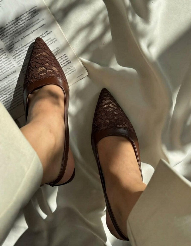 کفش مجلسی گیپوری/دانتل زنانه دخترانه بسیار جدید زیره دافوس کیفیت عالی سایزبندی ۳۷ تا ۴۰